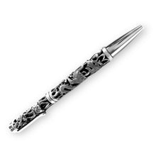Luxury Black Handcrafted Writing Pen With Dragon Embossed Carving