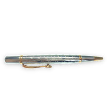 Luxury Gold Handcrafted Writing Pen With Inlay Wavy Design
