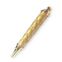 Luxury Gold Handcrafted Writing Pen With Artistic Stones Enamel