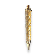 Luxury Gold Handcrafted Writing Pen With Artistic Stones Enamel