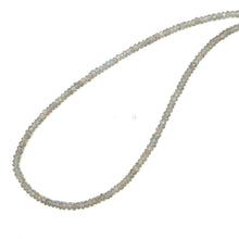 Natural Labradorite Rondelle Facet Cut Beads Gemstone Necklace