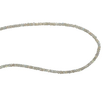 Natural Labradorite Rondelle Facet Bead Gemstone Necklace Jewelry