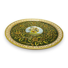Marble 24K Gold Handcrafted Decorated Ganesha 12” Plate
