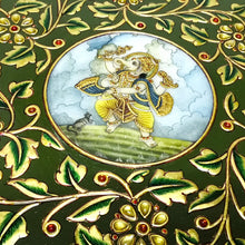 Marble 24K Gold Handcrafted Decorated Ganesha 12” Plate