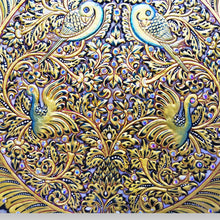 24K Gold Handcrafted Unique Marble Peacock 12