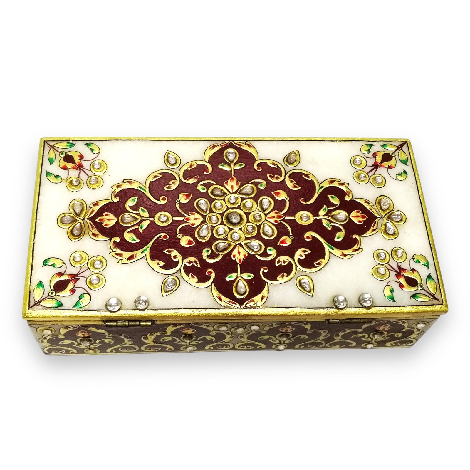 Marble 24K Gold Handcrafted Jewelry Box