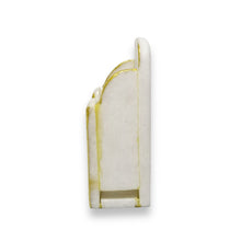 Marble 24K Gold Floral Handcrafted Organizer Stand