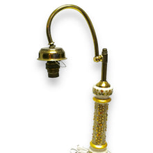 24K Gold Marble Handcrafted Mid Century Table Lamp Stand