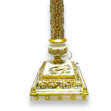 24K Gold Marble Handcrafted Mid Century Table Lamp Stand