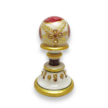 Marble 24K Gold Handcrafted Clock Stand 2 pc set