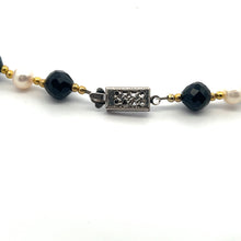 Natural Tourmaline & Pearl Gemstone Handmade Necklace