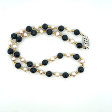 Natural Tourmaline & Pearl Gemstone Handmade Necklace