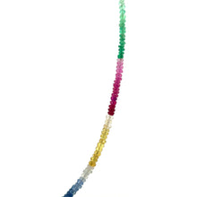 Natural Emerald Ruby Blue & Yellow Sapphire Multi Precious Necklace Jewelry