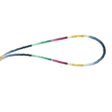 Natural Emerald Ruby Blue & Yellow Sapphire Multi Precious Necklace Jewelry