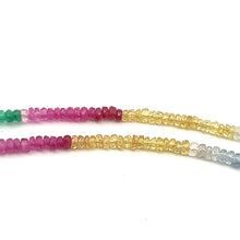 Natural Emerald Ruby Blue & Yellow Sapphire Multi Precious Necklace Jewelry