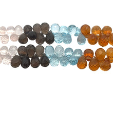 Natural Rose Quartz Smoky Quartz Sky Blue Topaz Citrine Amethyst Gemstone Semi Necklace