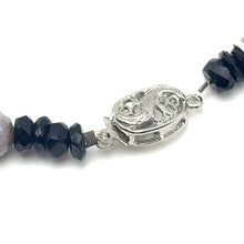 Natural Jasper & Tourmaline Rondelle Facet Beads Semiprecious Necklace