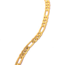 Gold Plated Figaro Unique Chain Necklace Jewelry