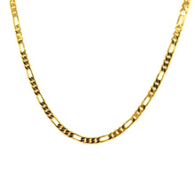 Gold Plated Chain Figaro Unique Fashion Necklace Jewelry