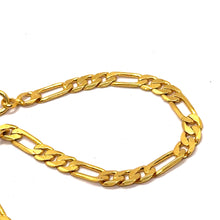 Gold Plated Chain Figaro Unique Fashion Necklace Jewelry