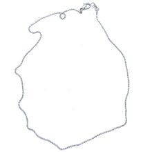 Silver Beaded Chain Necklace – Minimalist Rhodium-Plated and Layered Versatile Jewelry