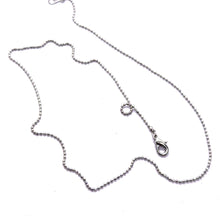 Silver Beaded Chain Necklace – Minimalist Rhodium-Plated and Layered Versatile Jewelry