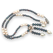 Natural Multi Tourmaline Pearl Peridot Plain Ball Handmade Necklace Jewelry