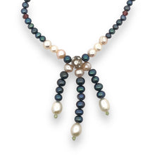 Natural Multi Tourmaline Pearl Peridot Plain Ball Handmade Necklace Jewelry