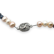 Natural Pink Green Tourmaline Peridot Pearl Multi Color Necklace