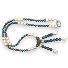 Natural Pink Green Tourmaline Peridot Pearl Multi Color Necklace