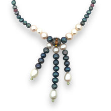 Natural Pink Green Tourmaline Peridot Pearl Multi Color Necklace