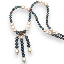 Natural Pink Green Tourmaline Peridot Pearl Multi Color Necklace