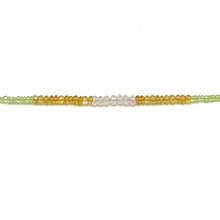 Mix Natural Semiprecious Stone Facet Rondelle Beads Bracelet