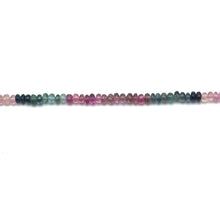 Multi Tourmaline Natural Rondelle Facet Beads Gemstone Bracelet