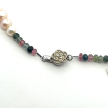 Natural Multi Tourmaline Pearl Citrine Peridot Beads Crafted Necklace