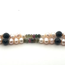 Natural Multi Tourmaline Pearl Citrine Peridot Multi Color Necklace Jewelry