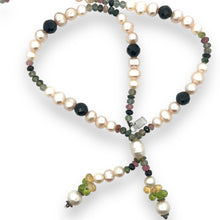 Natural Citrine & Multi Tourmaline Pearl Peridot Gemstone Necklace