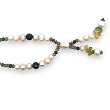 Natural Citrine & Multi Tourmaline Pearl Peridot Gemstone Necklace