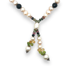 Natural Citrine & Multi Tourmaline Pearl Peridot Gemstone Necklace