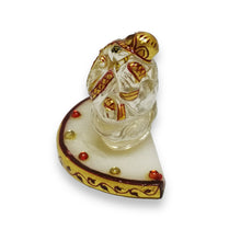 24K Gold Marble Crystal Handcrafted Ganesha Auspicious Statue
