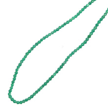 Natural Green Onyx Hexagon Facet Cut Semiprecious Necklace