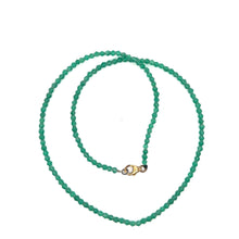 Natural Green Onyx Hexagon Facet Bead Gemstone Necklace Jewelry