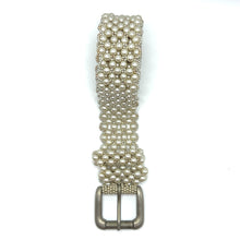 Handcrafted Jacket Design Pearl Buckled Belt Unique Giftware