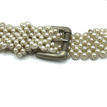 Handcrafted Jacket Design Pearl Buckled Belt Unique Giftware