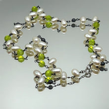 Pearl Elegant Gemstone Station Style Necklace