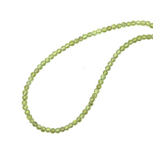 Natural Peridot 4mm Plain Ball Gemstone Necklace Jewelry