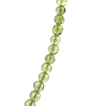 Natural Peridot 4mm Plain Ball Gemstone Necklace Jewelry