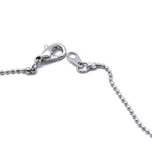 Silver Beaded Chain Necklace – Minimalist Rhodium-Plated and Layered Versatile Jewelry