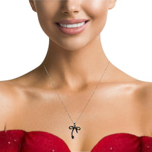 Colorful Bow and Drop Stone Charm Pendant Necklace – Cute & Stylish Beaded Chain Jewelry