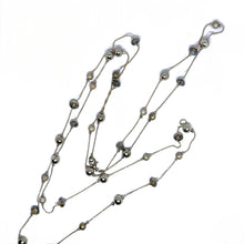 Layered Necklace with Glitter Beaded Ball Accents & Faceted Stones – Mardi Gras Partywear Jewelry